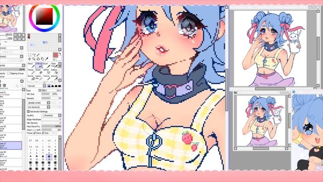 ♡ SpeedPaint ♡ My Draw this in your Style Challenge! | Pixel Art!♡ смотреть онлайн