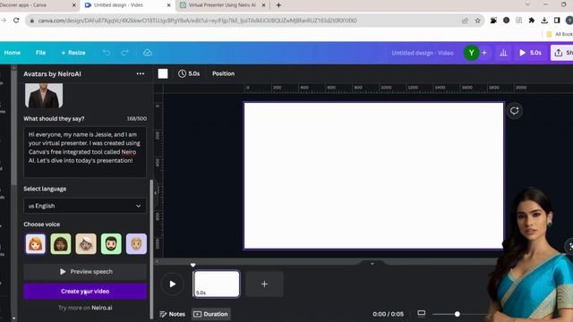 Create a Talking Avatar with CANVA (FREE) | Text To Video | Canva Talking AI смотреть онлайн