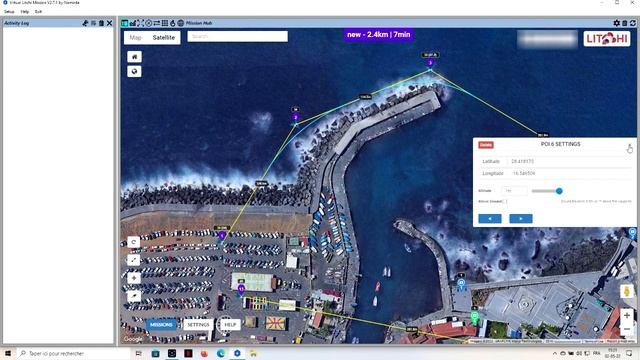Préparation d'un plan vol Dji en vue 3D avec Litchi смотреть онлайн