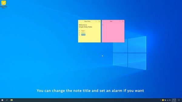 Simple Sticky Notes Quick Start