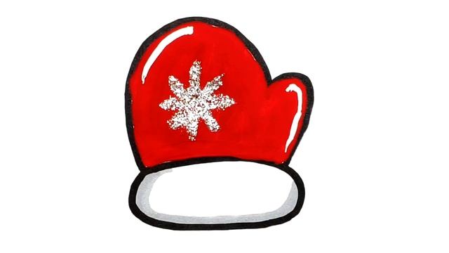 Glitter 10 Christmas drawings for kids, toddlers. How to draw the most popular Christmas Ornaments смотреть онлайн