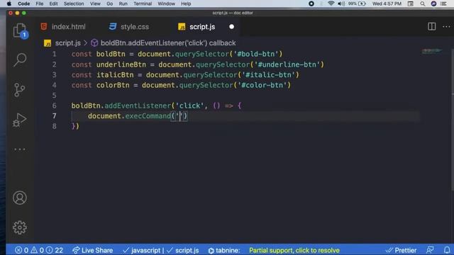Build a Simple Rich Text Editor in JavaScript | Google Docs Clone | MS Word Clone смотреть онлайн