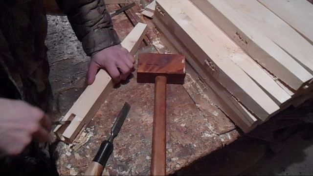 Счищаем стамесками паз смотреть онлайн