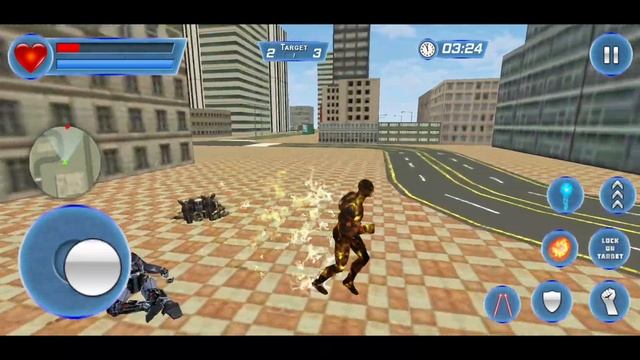 Grand Robot Super Flame Hero game, all levels complete! Android Game play walkthrough! #superhero смотреть онлайн