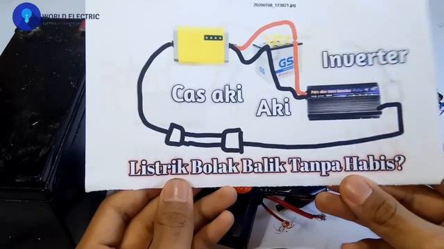 Listrik Gr4tis Bolak Balik Dari Inverter Balik Ke Aki Lagi
