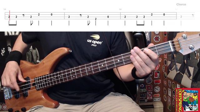 Pretty Fly (For A White Guy) by The Offspring - Bass Cover with Tabs Play-Along смотреть онлайн