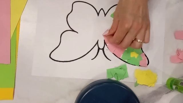 Аппликация,, Бабочка,, для маленьких смотреть онлайн