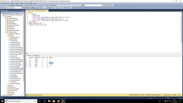 SQL Tutorial - Window Functions - Ranking смотреть онлайн