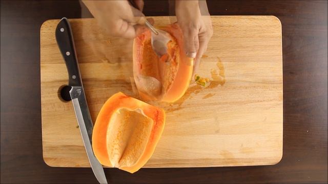 Fastest way of Peeling Papaya (papita) | How to peel Papaya Properly | смотреть онлайн