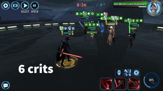 SWGoH: Galactic Conquest: Sector 5 Boss - Going Critical & Recovery Expert Feats смотреть онлайн