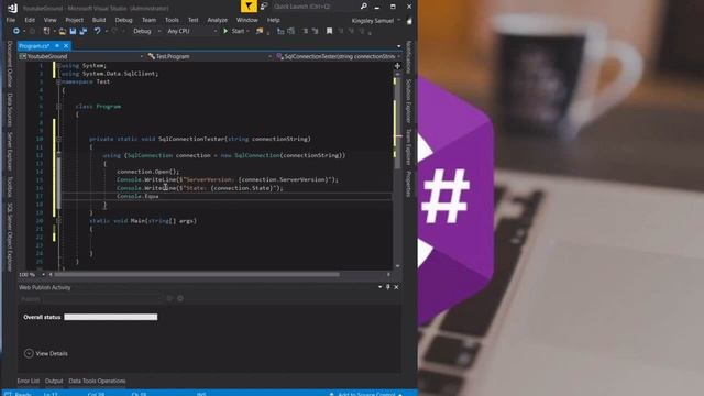 How to open Microsoft sql connection in C#.(Sql Connection tester) смотреть онлайн