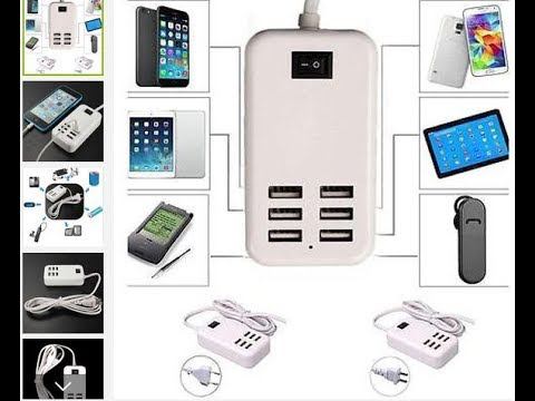 Зарядка USB на 6 портов USB Port Charger смотреть онлайн