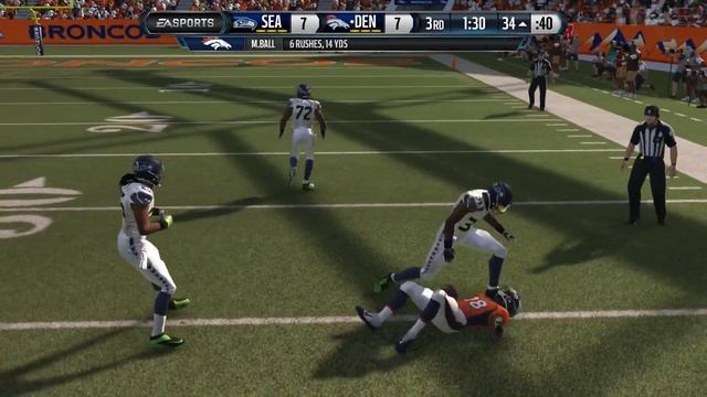 Madden NFL 15 - Xbox One Gameplay 1080p HD: Seahawks v Broncos into OT смотреть онлайн