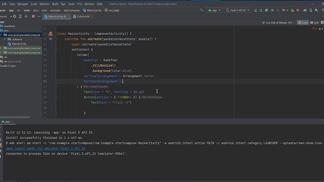 Jetpack compose. Simple beginner tutorial. Android, Kotlin. смотреть онлайн