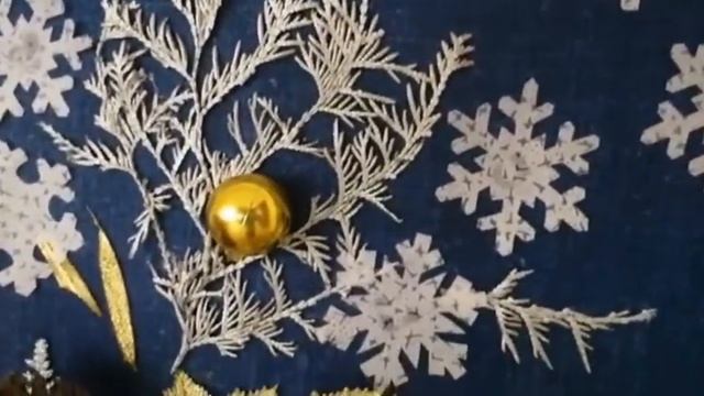 Декорация для домашних Новогодних Праздников. Картина "В предверии Нового года". смотреть онлайн