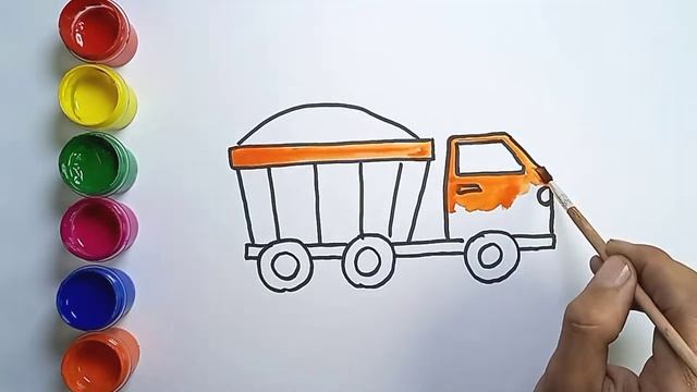 Drawing a kamaz for children Рисование камаза для детей Bolalar uchun kamaz rasmini chizish смотреть онлайн