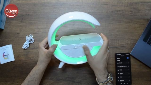 ScHitec G Bluetooth Hoparlörlü Kablosuz Şarj Özellikli Masa Lambası | Kutu Açılışı ve İnceleme. смотреть онлайн