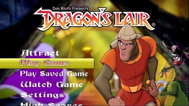 Dragon's Lair Title Screen (PS3, PSP, Xbox 360, PS2) смотреть онлайн