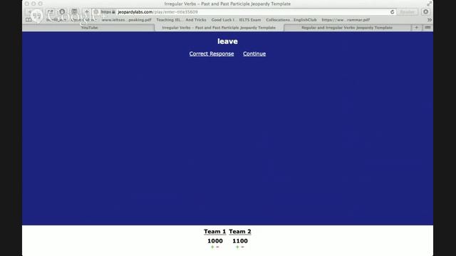 Intermediate English Grammar Class, irregular verbs jeopardy смотреть онлайн