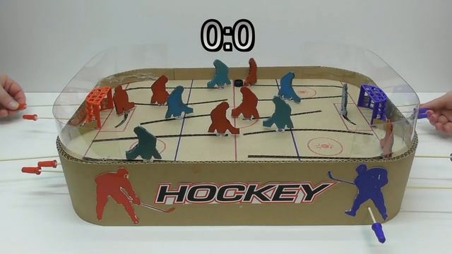 Как сделать настольный ХОККЕЙ ИЗ КАРТОНА смотреть онлайн