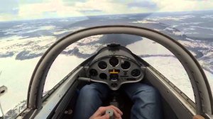 Полет на планере LET L-13 Бланик от первого лица