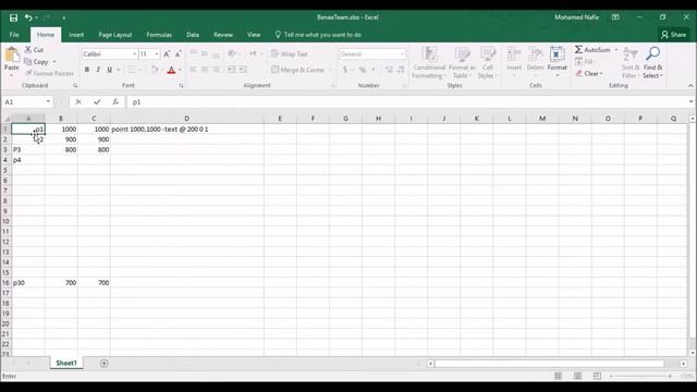 How to enter multi-points to AutoCAD with tags . смотреть онлайн