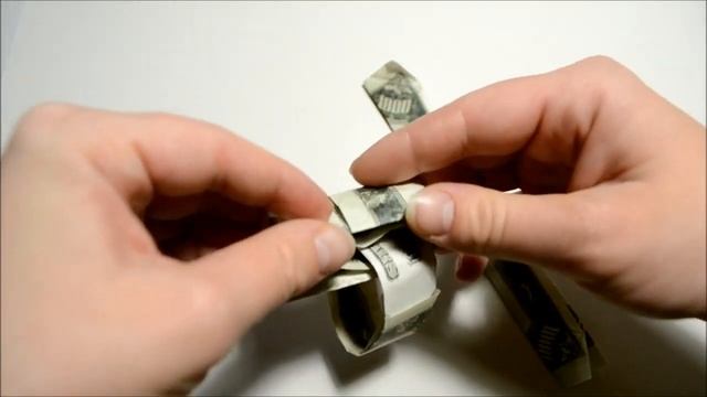 GIFT FOR VIP Money CHAIN for cool guys Origami Dollar Tutorial Folded No glue and tape (200th video смотреть онлайн