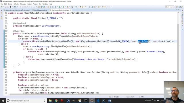 BETCA. TPV. Back-end. Spring. Seguridad смотреть онлайн