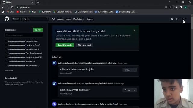 Sharing Folders from VCS to GIt-Hub Using Git смотреть онлайн