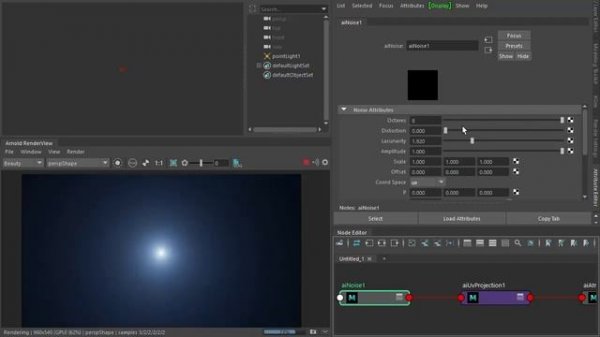 Arnold tutorial - Rendering a space warp effect in MtoA