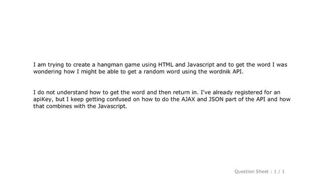 HTML : How to get random word using Wordnik API in Javascript? смотреть онлайн