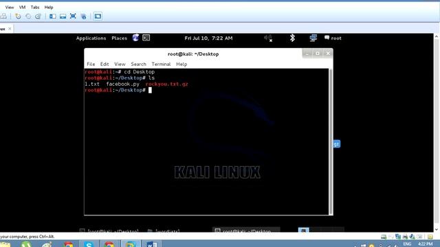 How To Unzip Rockyou Txt Gz Dictionary In Kali Linux
