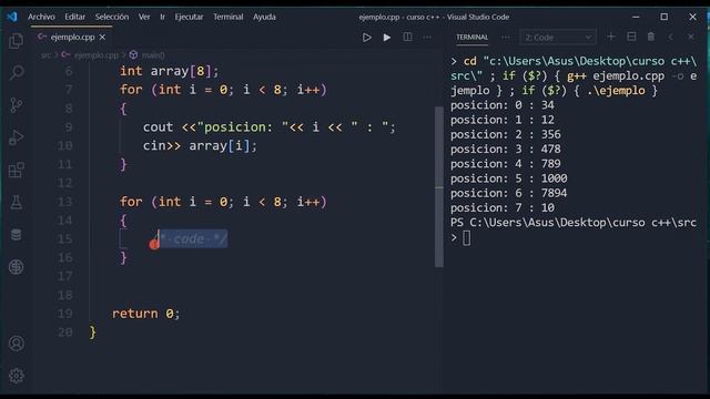 Programación en C++ ? ARRAYS (arreglos, matrices) смотреть онлайн