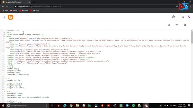 Image to WebP format converter free blogger Script | смотреть онлайн