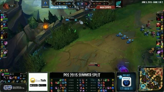 PGS 2015 SUMMER SPLIT GROUP STAGE W3D1 - IPT vs NAGA смотреть онлайн