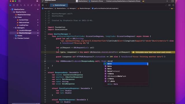 Create a weather app from scratch with this SwiftUI Crash Course смотреть онлайн
