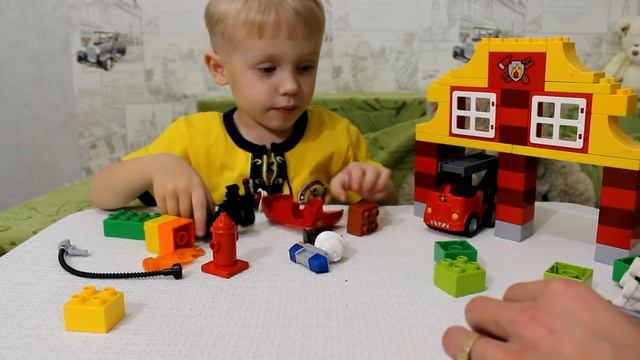 Лего дупло Моя Первая Пожарная Станция 6138 LEGO DUPLO My First Fire Station смотреть онлайн