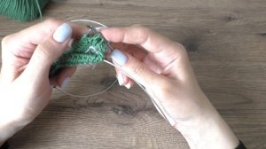 Фабричный набор петель по кругу с переходом на резинку 2х2 для горловины, шапочки. +Ложная кеттлевк