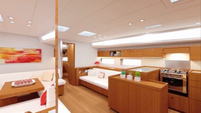 Парусная яхта Beneteau Oceanis 55 превью 3D смотреть онлайн