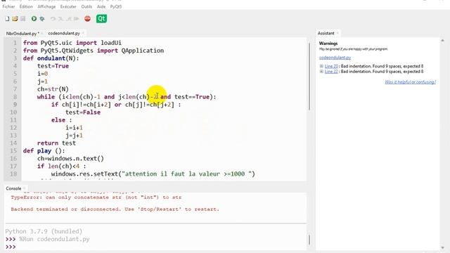QT designer . interface graphique avec python ... valeur ondulant partie 2 смотреть онлайн