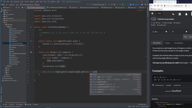JAVA Задачи. #16. Find the stray number смотреть онлайн