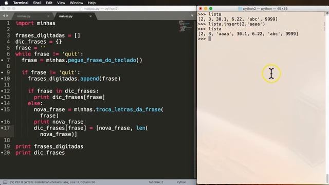 Python 2 Básico 10 - Listas e dicionários 2 смотреть онлайн