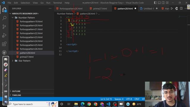 Competitive Coding in JavaScript. Number pattern problem practice .(28) смотреть онлайн