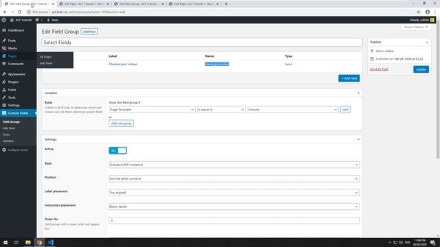Radio Buttons - WordPress Advanced Custom Fields for Beginners (11) смотреть онлайн