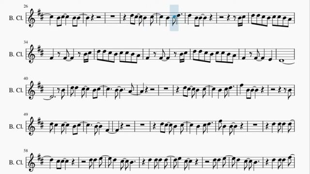 Bass Clarinet Sheet Music: How to play Lovesong by The Cure смотреть онлайн