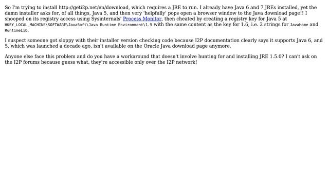 I2P latest installer asks for Java 5 смотреть онлайн
