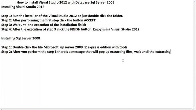 How to install Visual Studio 2012 with Database Sql Server 2008 смотреть онлайн
