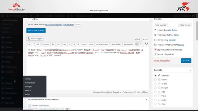 Cómo insertar imagen en los widget de wordpress con código HTML смотреть онлайн