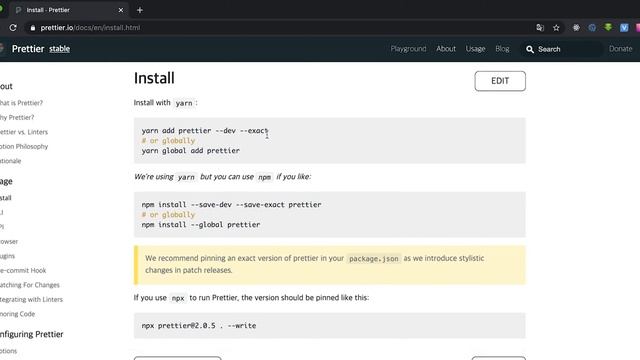 Основы Prettier