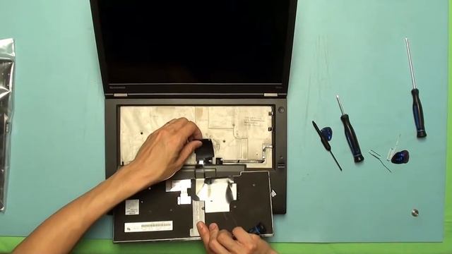 Lenovo Thinkpad T440p change / replace keyboard смотреть онлайн